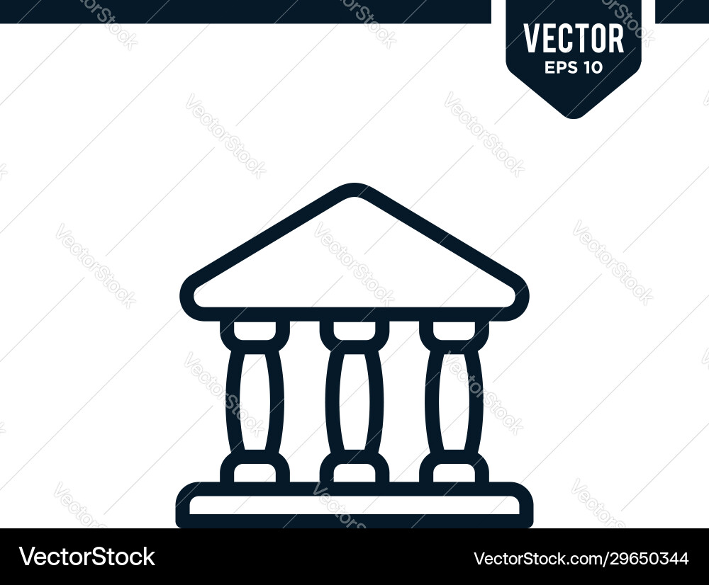 Building icon collection in outlined or line art Building icon collection in outlined or line art vector image