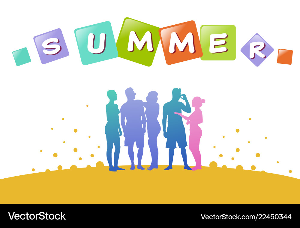 Bunte lässige Menschen Silhouette Gruppe Bunte lässige Menschen Silhouette Gruppe vektorbild