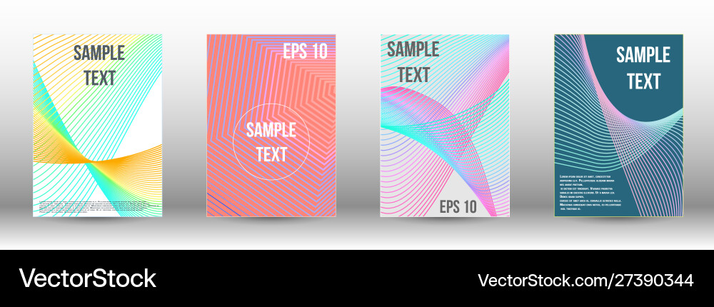 Creative backgrounds with abstract gradient linear vector image