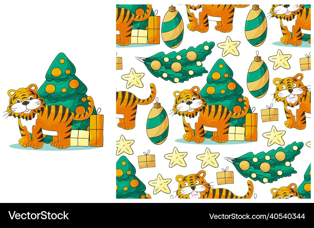 Cute set of element and seamless pattern ideal Cute set of element and seamless pattern ideal vector image