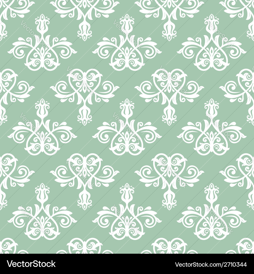 Damask seamless pattern abstract background Vector Image
