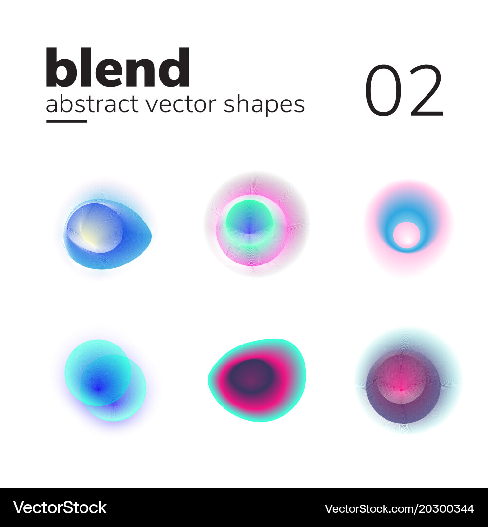 Dynamic Color Shape Form vector image