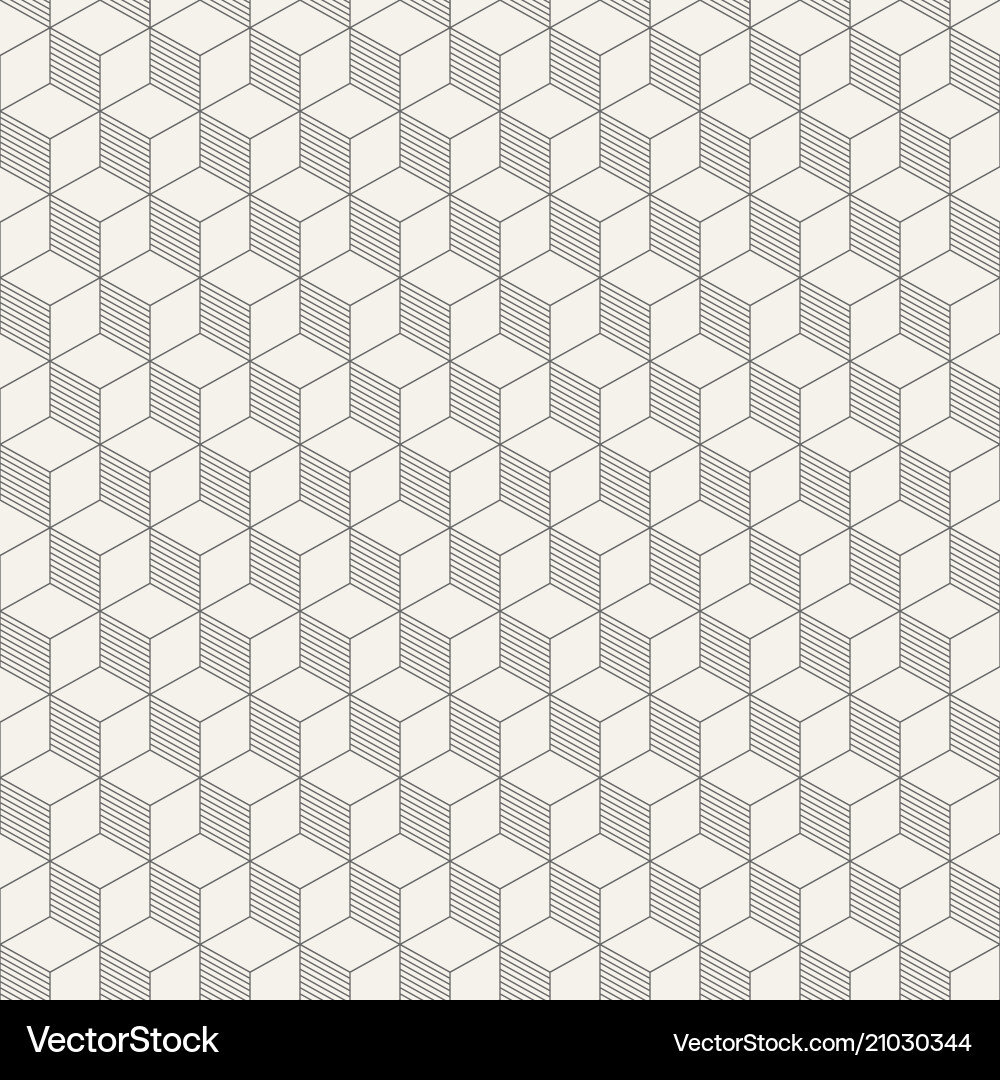 Isometric Cube Pattern vector image