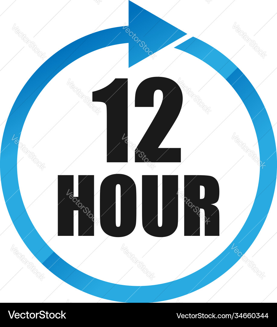 Numbers numerals dial time duration and schedule Vector Image