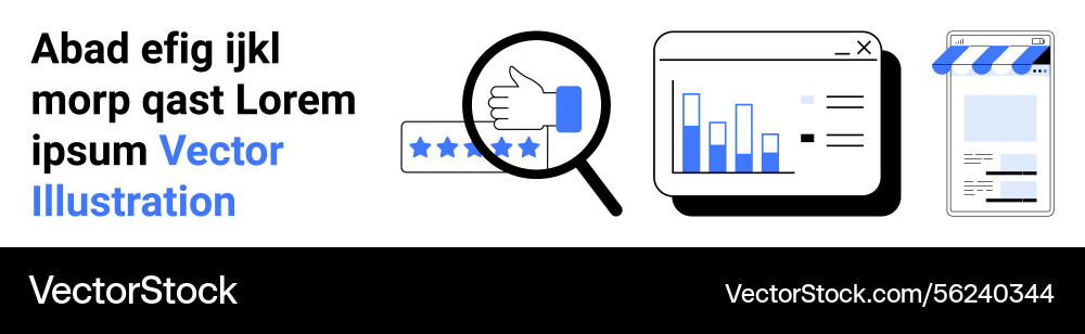 Online evaluation and analytics with magnifying Vector Image