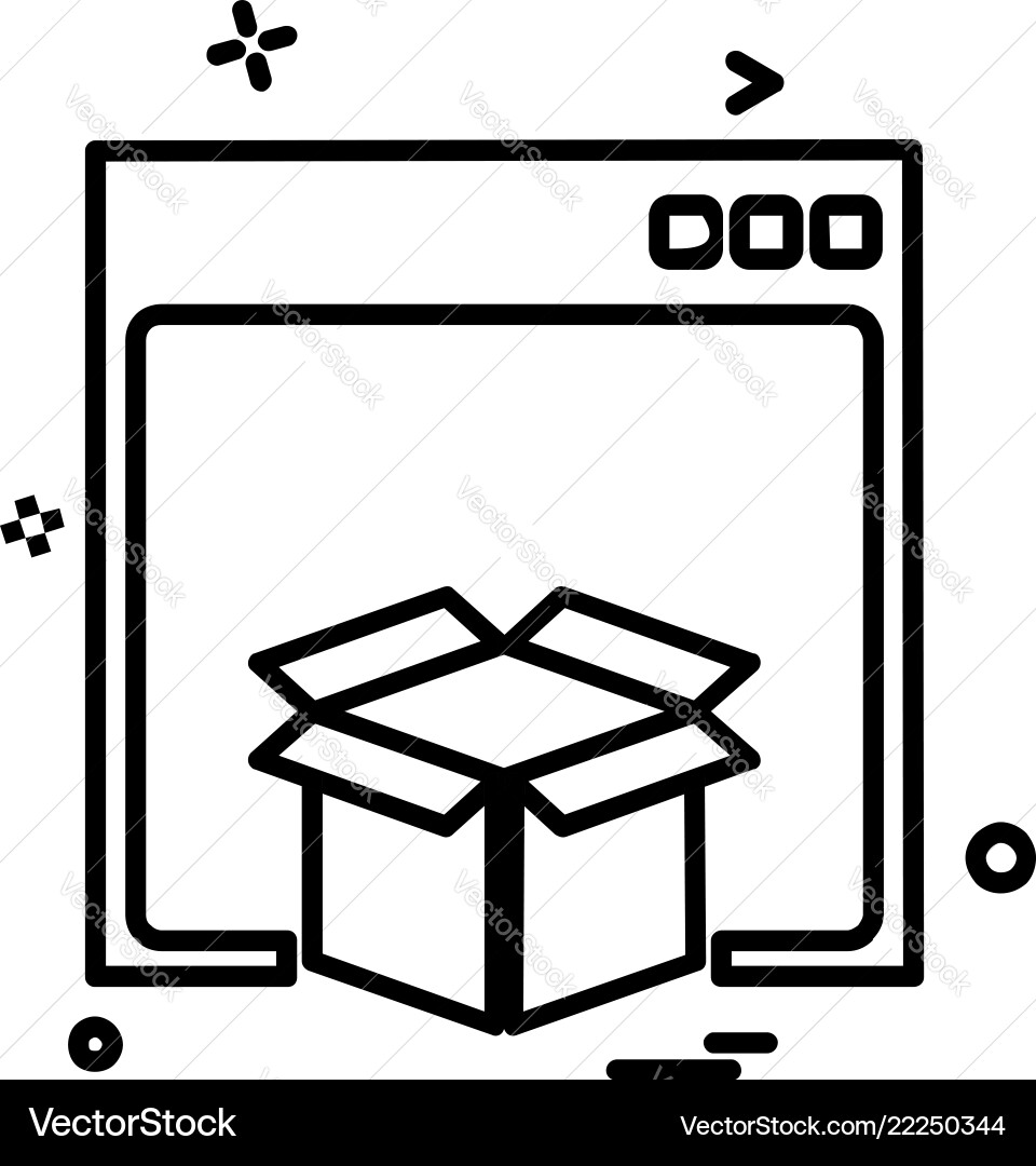 Web layout icon design Web layout icon design vector image