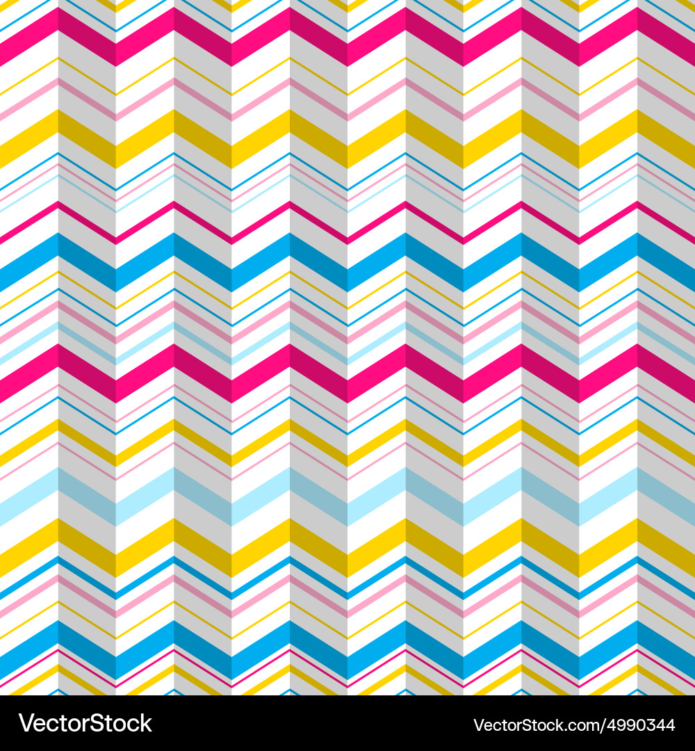 Zigzag seamless pattern vector image