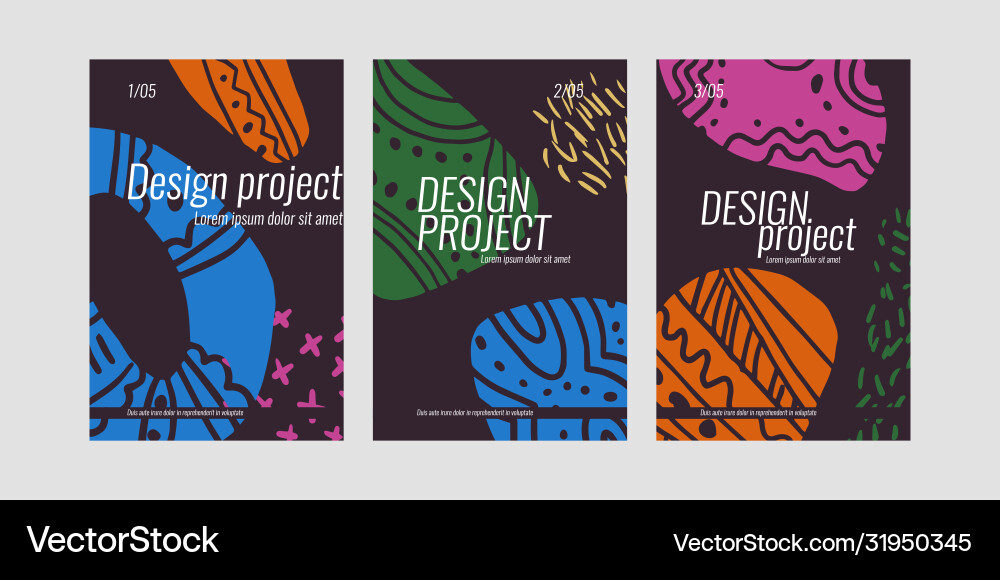 A set different elements in doodle style Vector Image