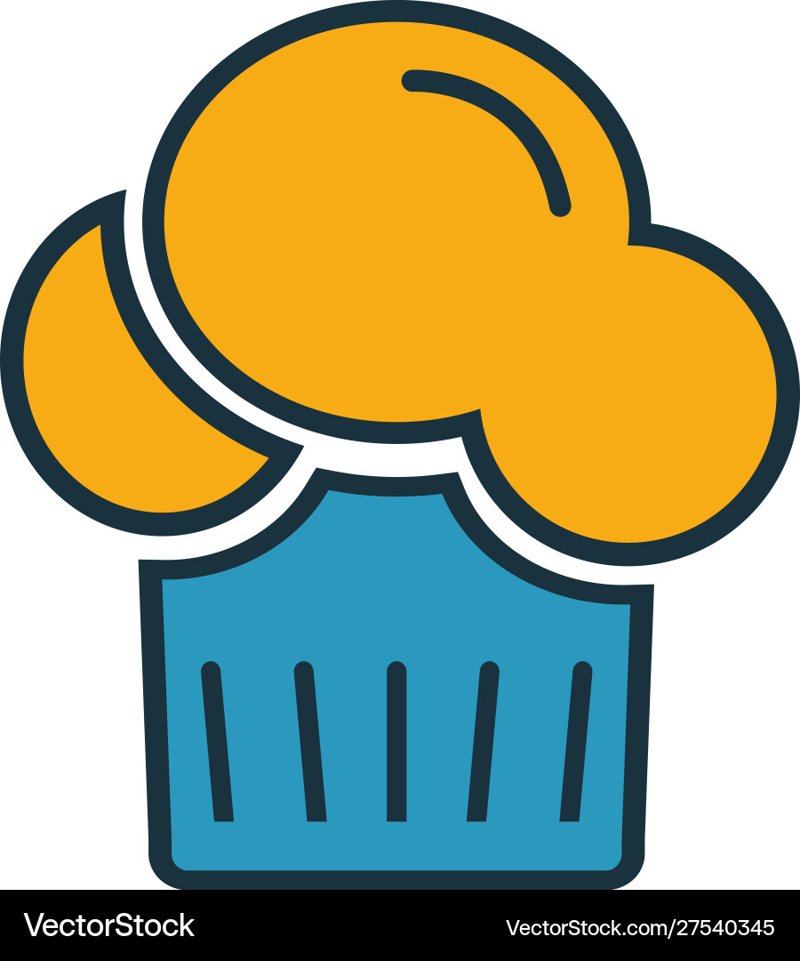 Chefs hat icon set four elements in different vector image