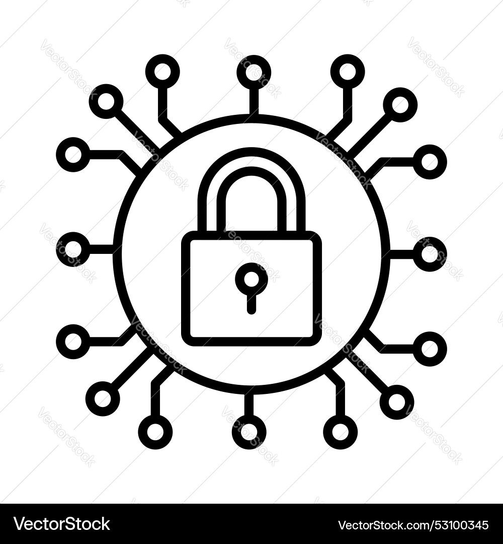 Cryptocurrency encryption design ready to use icon vector image