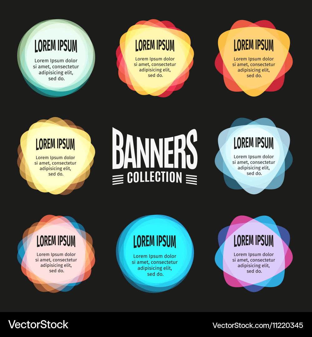 Design elements for the abstract colorful vector image