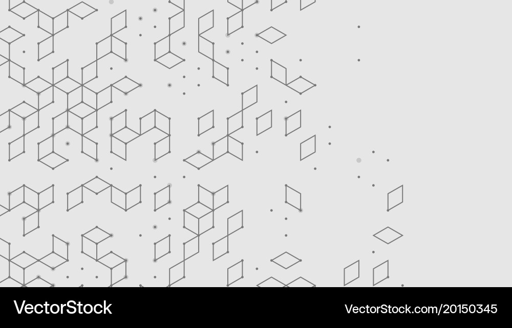 Geometric Cube Background vector image