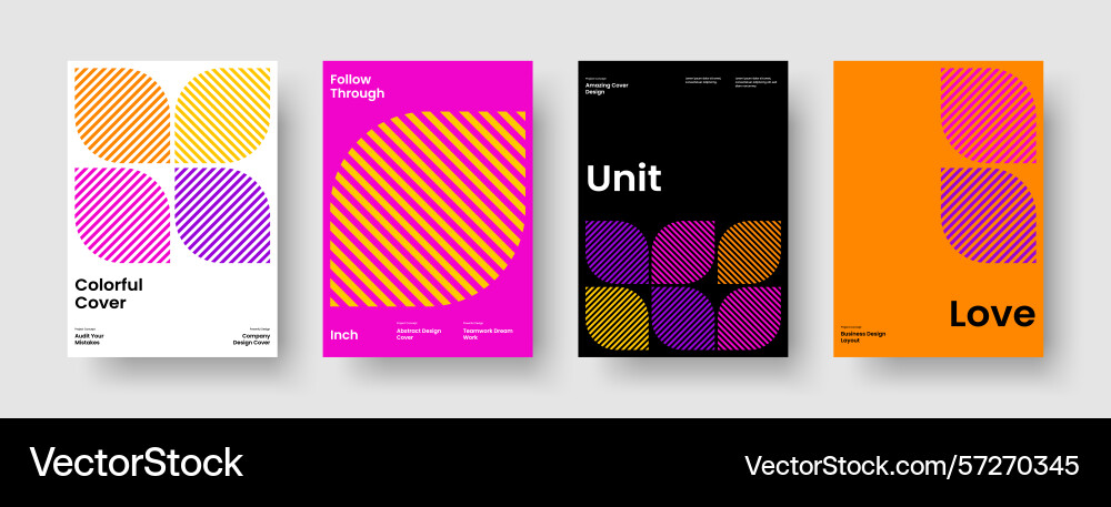 Geometric report design modern background layout Vector Image