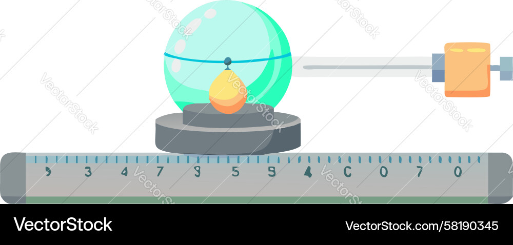 Physics Motion Measurement Experiment Vector Image