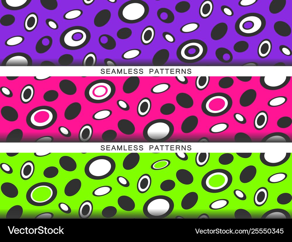 Set seamless patterns endless textures Set seamless patterns endless textures vector image