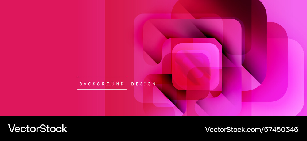 Abstract geometric shapes overlap creating Vector Image
