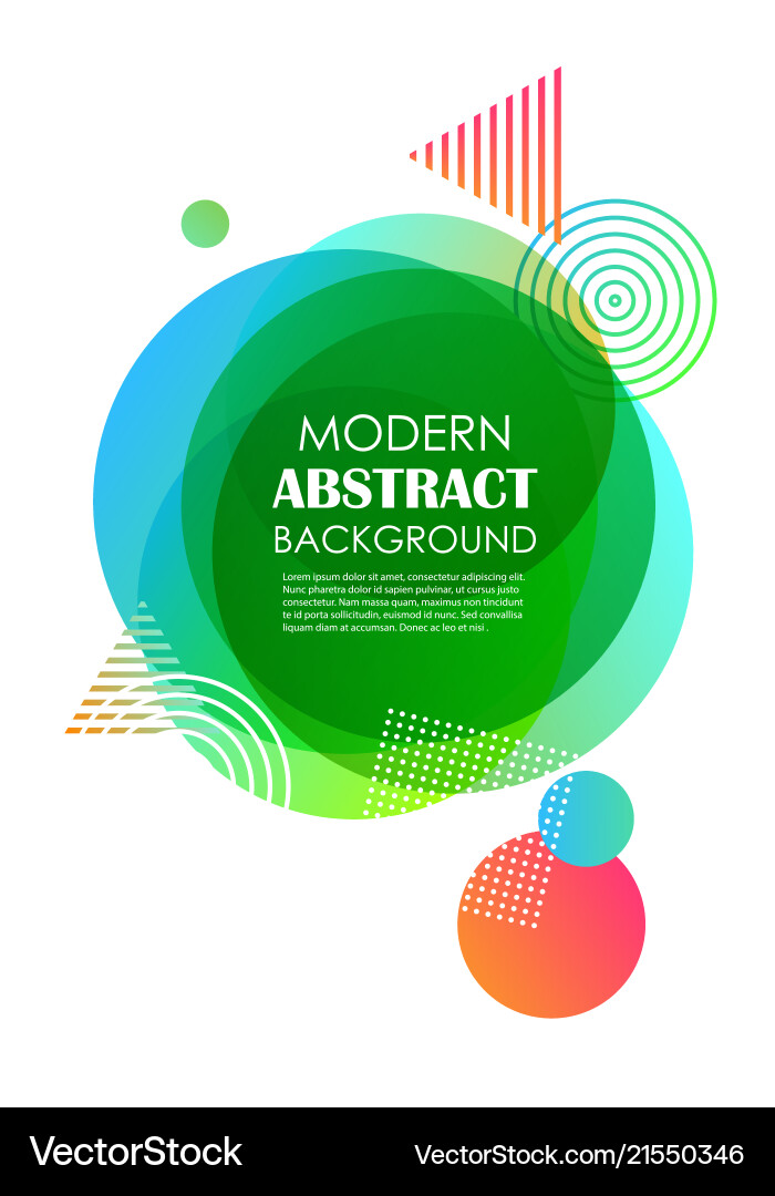 Abstract Green Geometric Pattern vector image