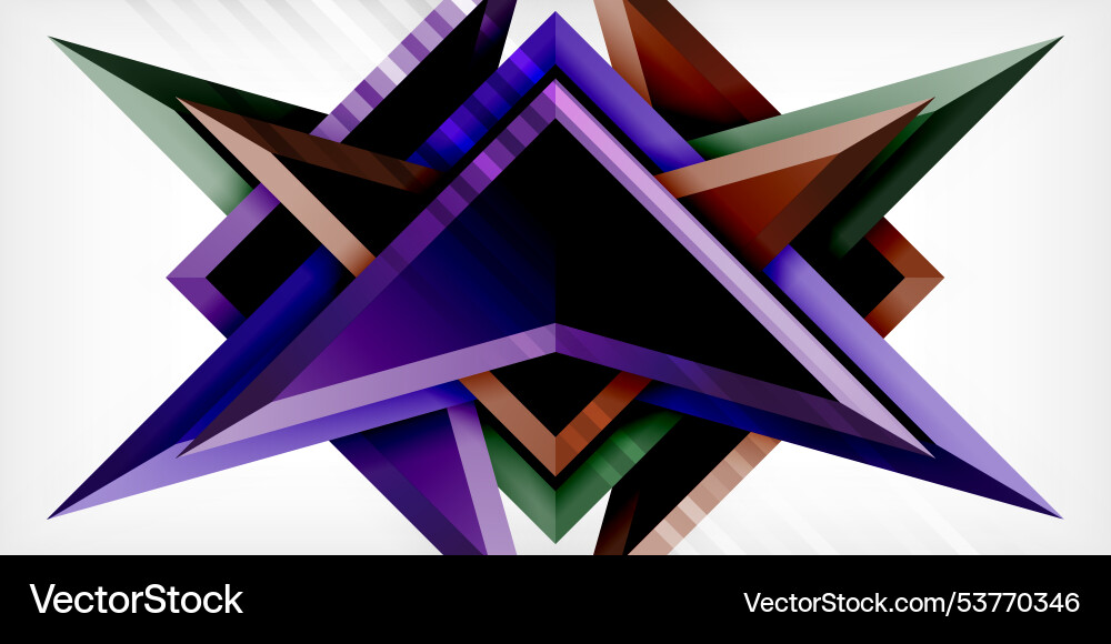 Arrows with 3d effect abstract background Vector Image
