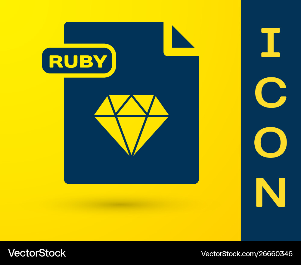 Blue ruby file document download button icon Blue ruby file document download button icon vector image