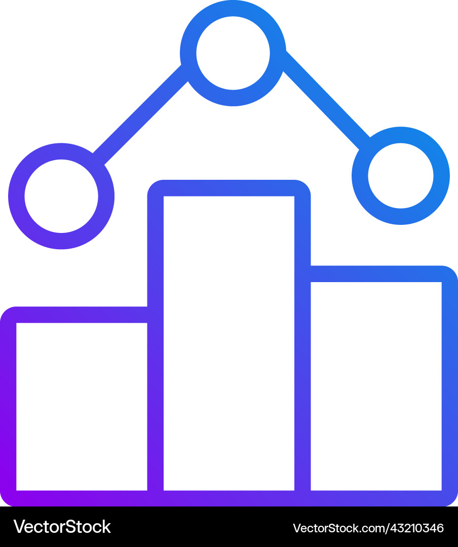 Business statistical data pixel perfect gradient Business statistical data pixel perfect gradient vector image