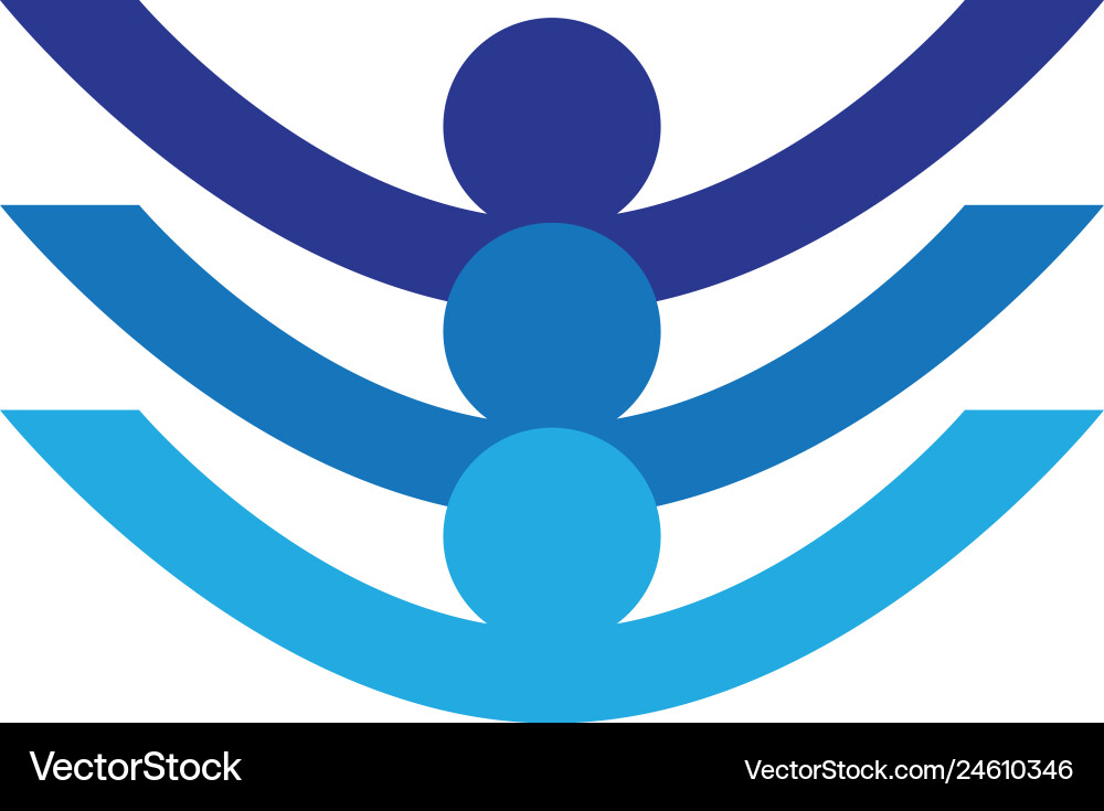 Gestaltung des gemeinschaftlichen Pflegesymbols Gestaltung des gemeinschaftlichen Pflegesymbols vektorbild