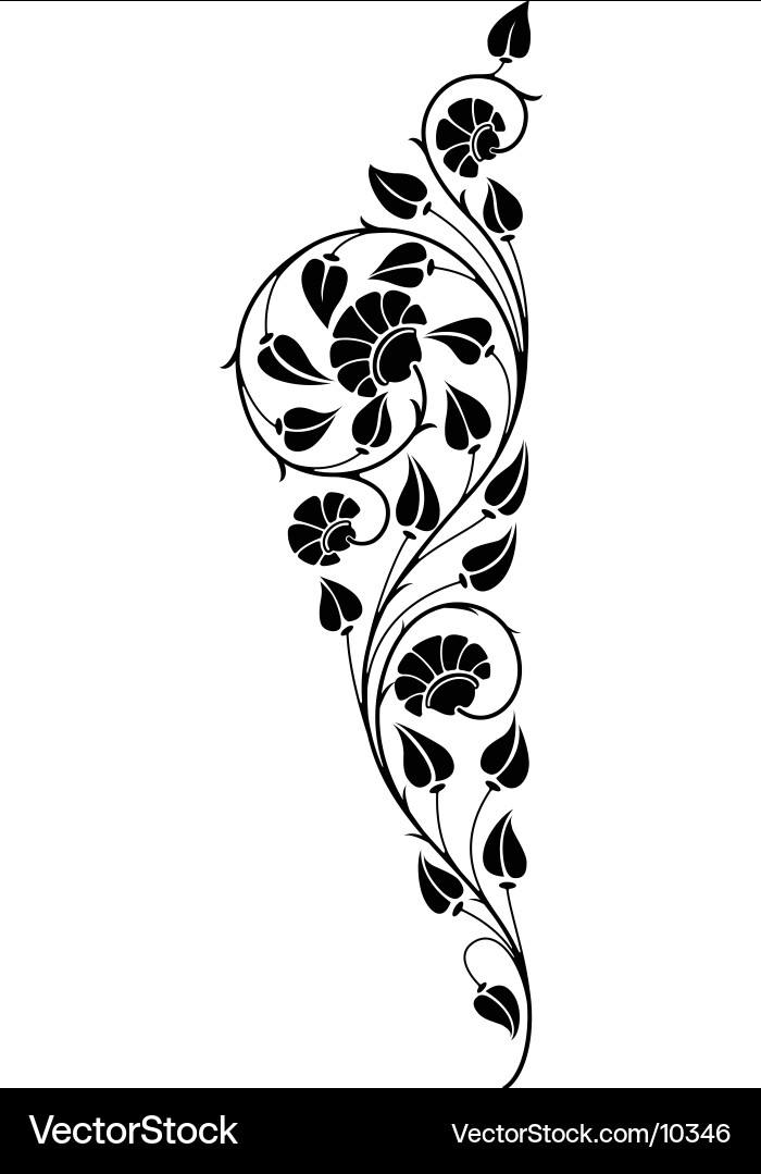 Intricate Floral Pattern vector image