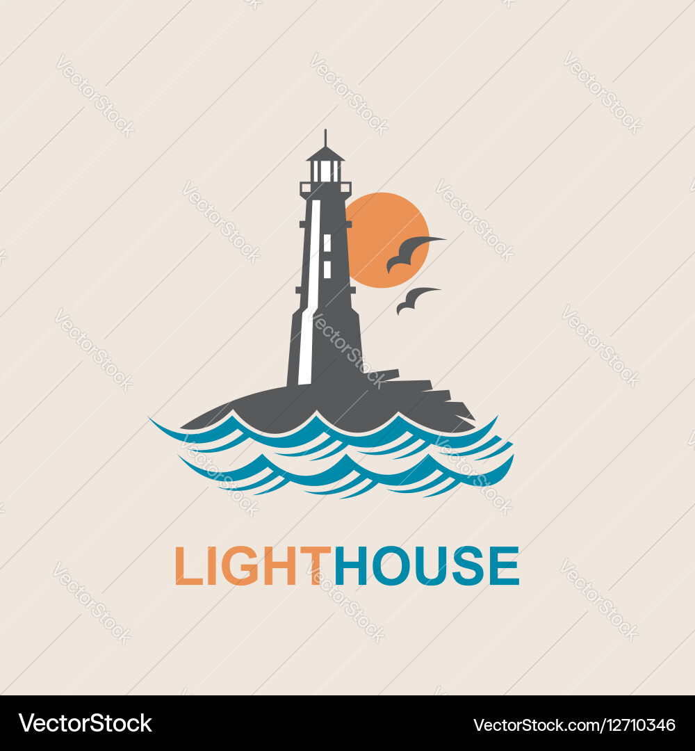 Lighthouse icon design Vector Image