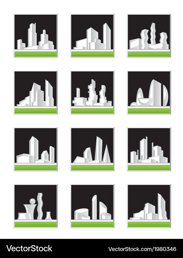 Modern construction set Royalty Free Vector Image