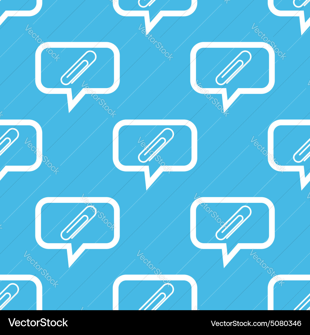 Paperclip message pattern Vector Image