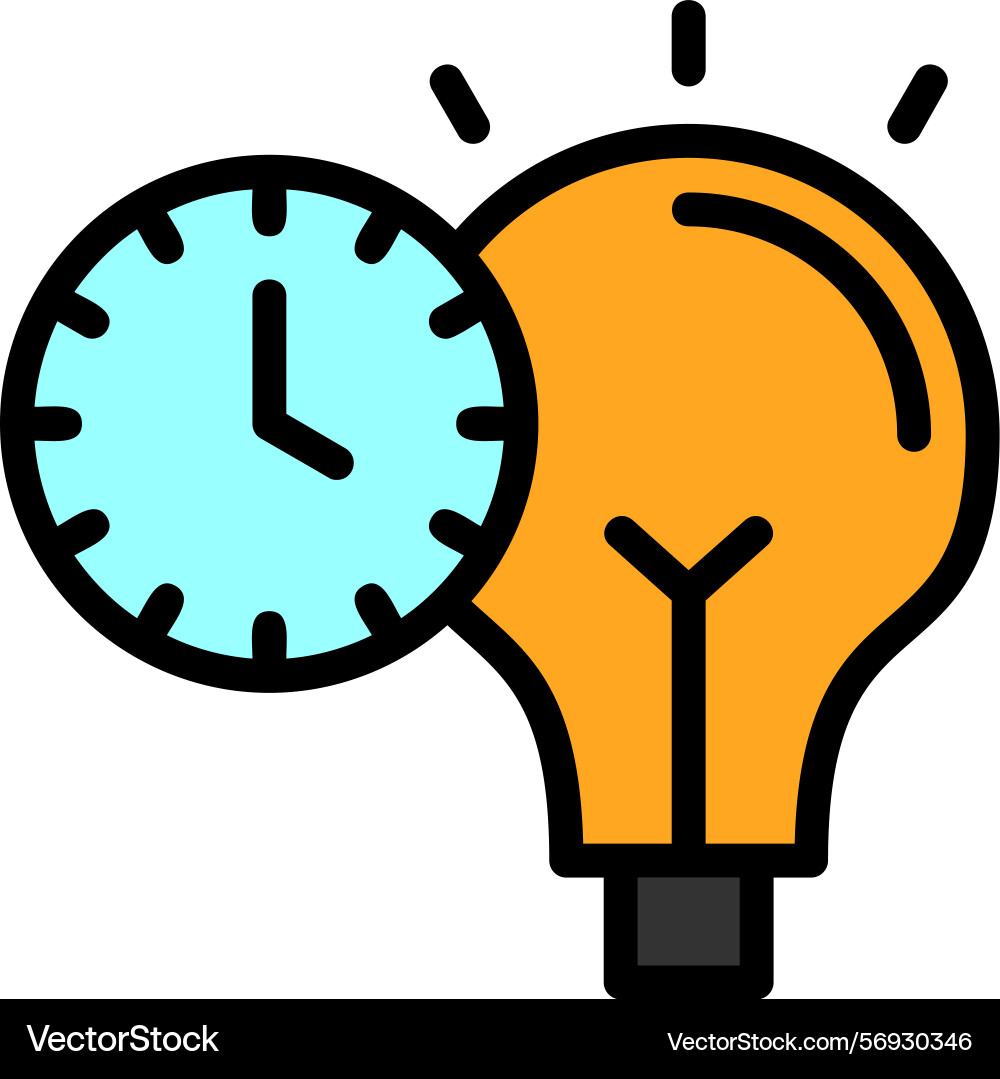 Quick wiz line filled style icon design vector image