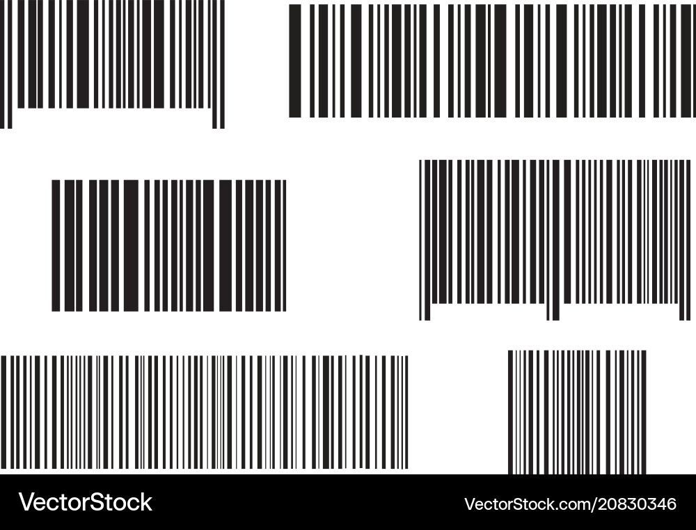Realistic bar code icon a modern simple flat vector image