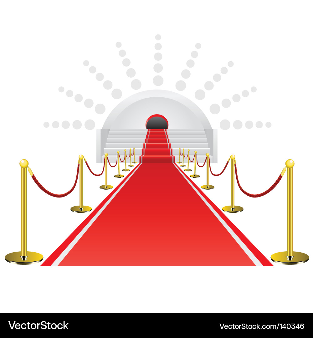 Red Carpet Event Vector Image
