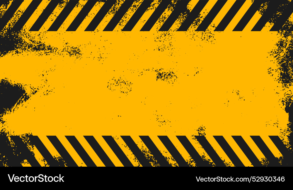 Rusty style caution alert background with empty Vector Image