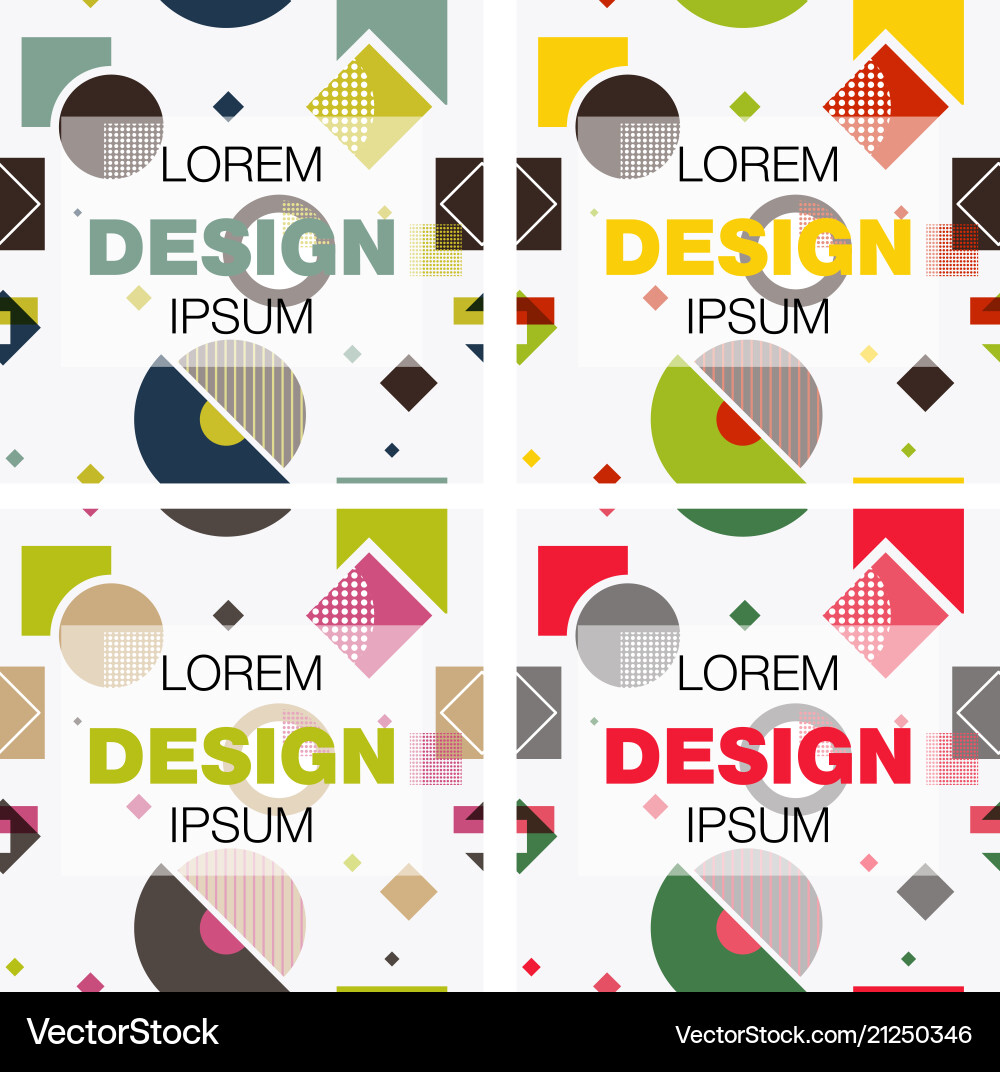 Set of abstract background texture design bright Set of abstract background texture design bright Vector Image