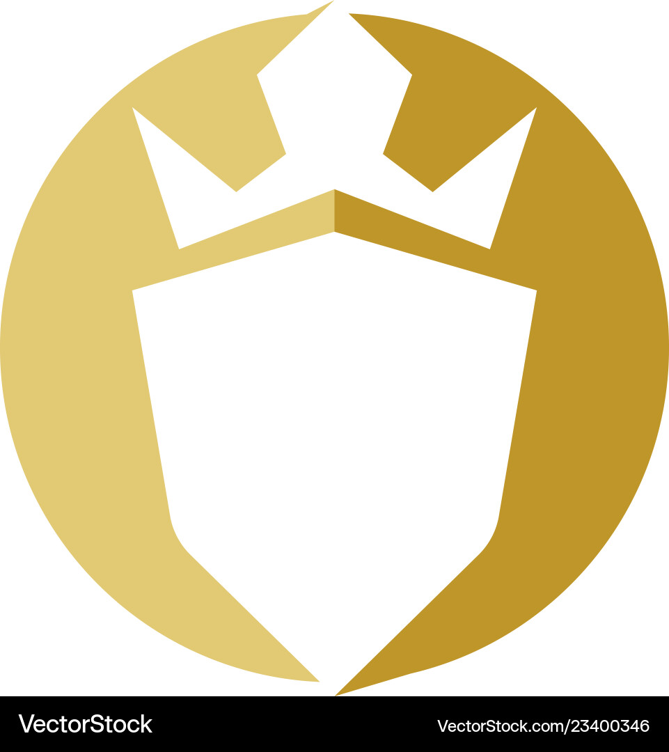 Shield symbol for your web site design logo app ui vector image