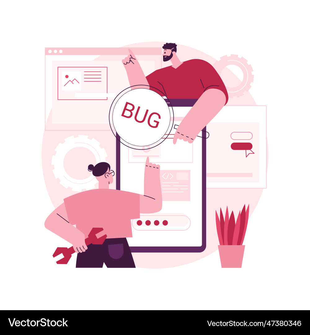 Software testing abstract concept Software testing abstract concept vector image