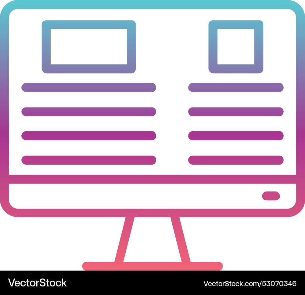 Web design line gradient Vector Image