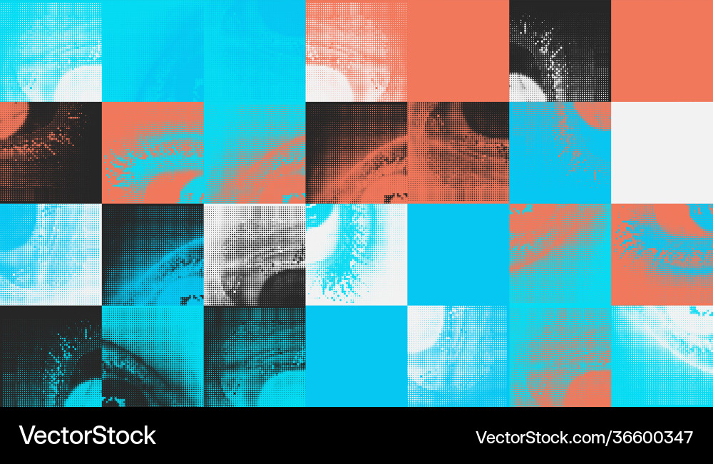 Abstract geometric pattern with transition effect Abstract geometric pattern with transition effect vector image