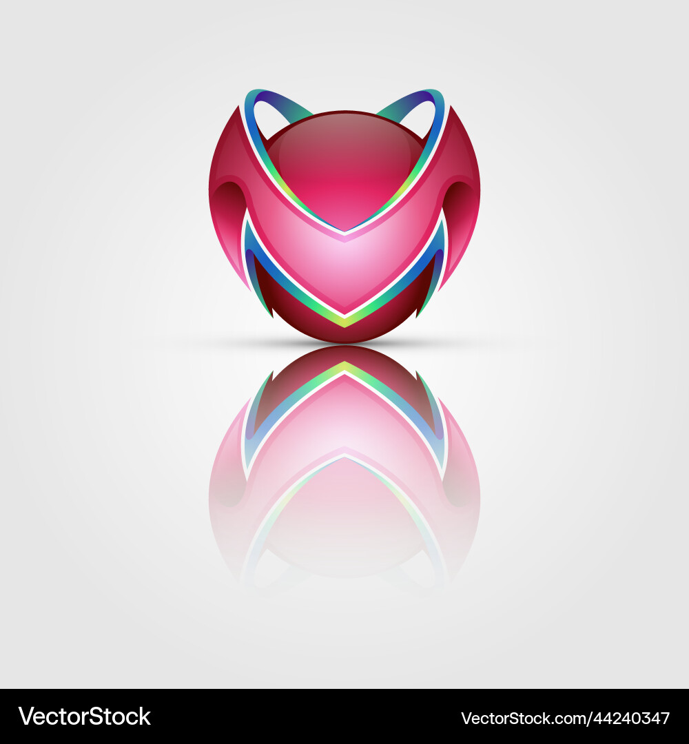 Abstraktes Logo voller Farbe Abstraktes Logo voller Farbe vektorbild