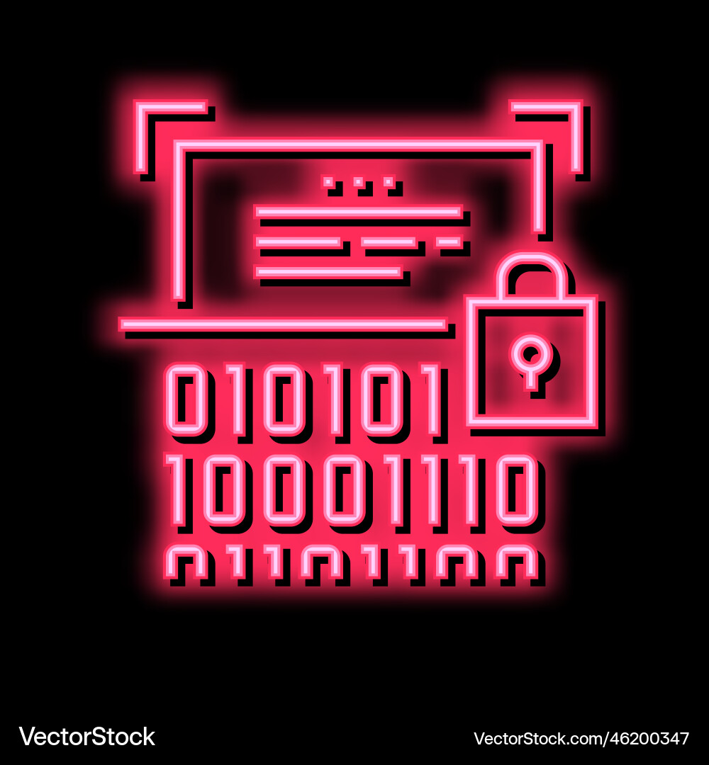 Binary encryption color icon vector image