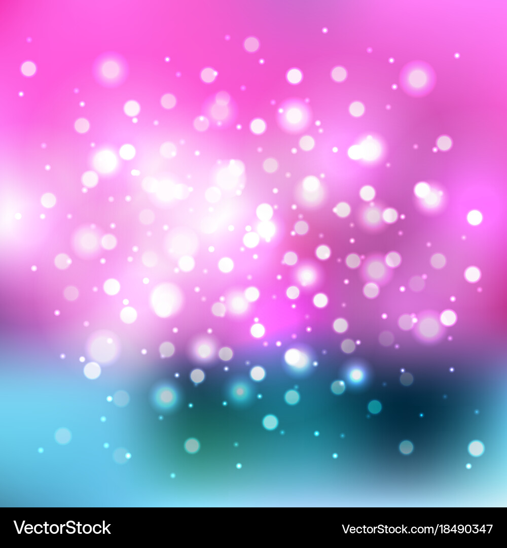 Blurred background with bokeh effect Vector Image