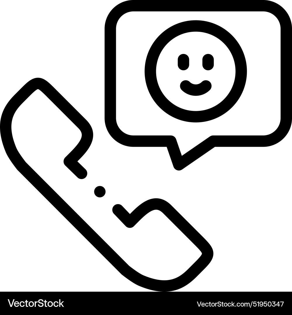Calling icon thin linear style design isolated Calling icon thin linear style design isolated Vector Image