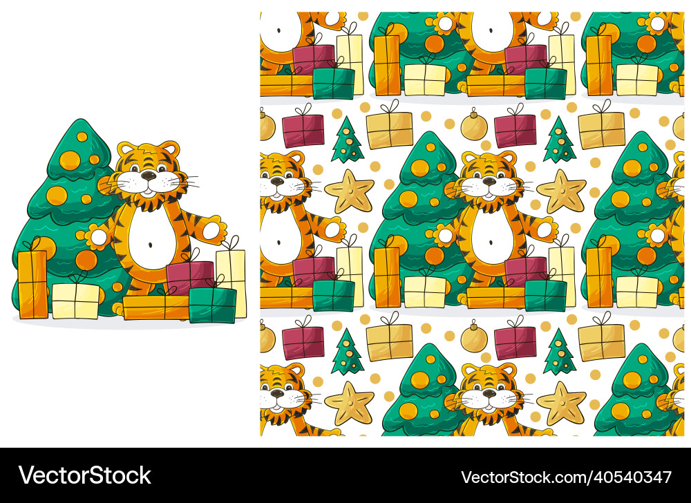 Cute set of element and seamless pattern ideal Cute set of element and seamless pattern ideal vector image