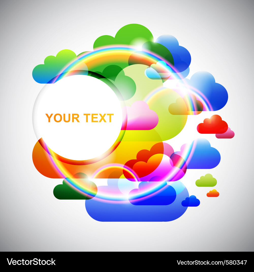 Fun clouds Vector Image
