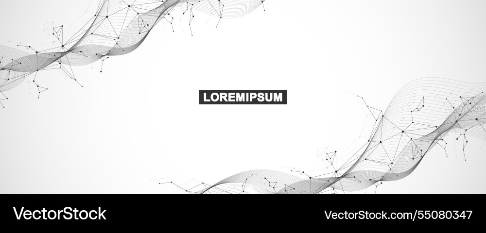 Global network connection website header or banner Global network connection website header or banner vector image