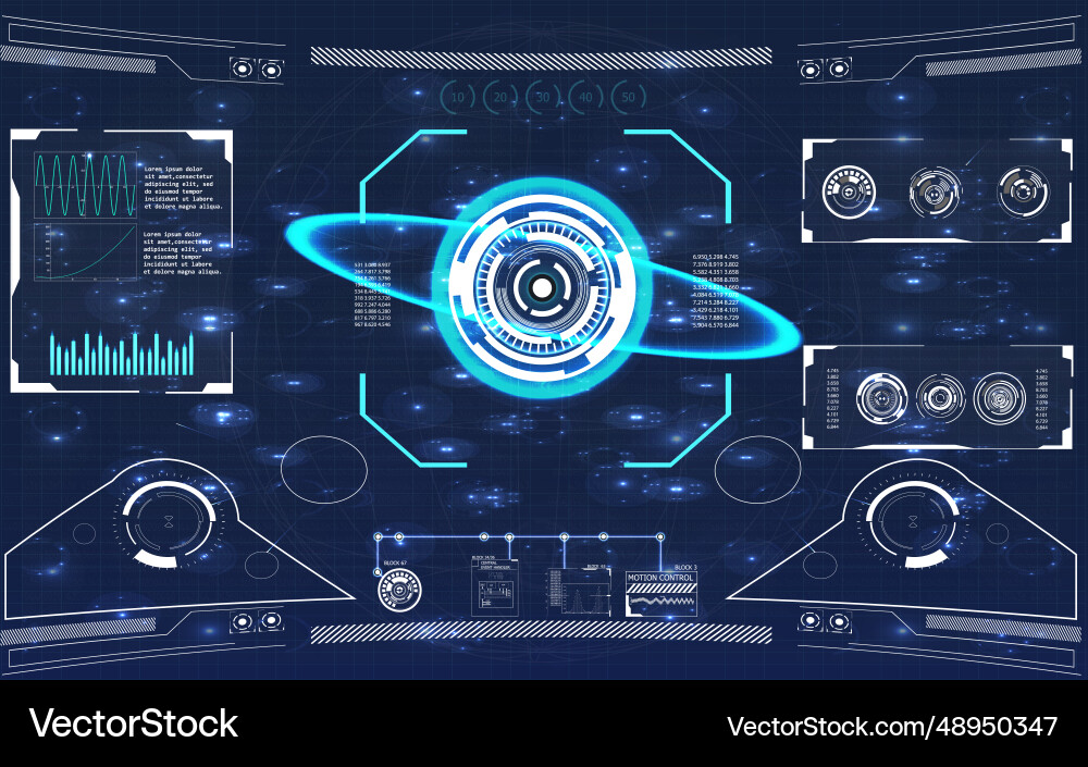 Interactive radar display - precision tracking Interactive radar display - precision tracking vector image