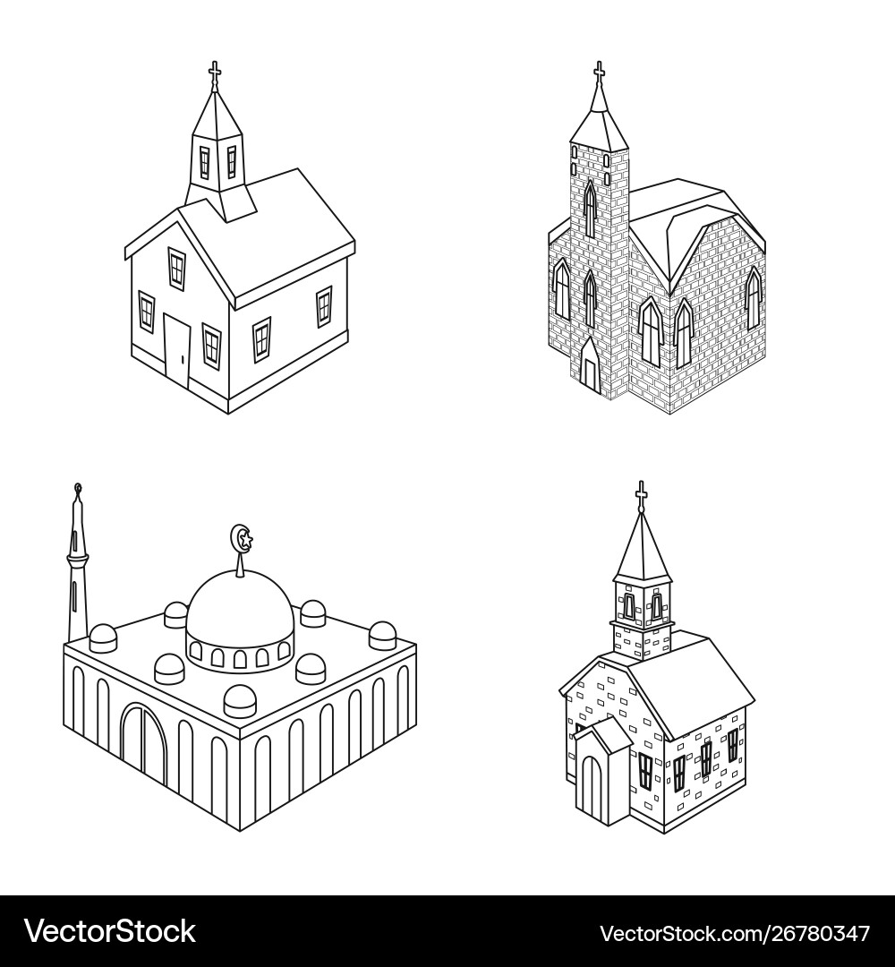 Isolated object architecture and building logo Isolated object architecture and building logo Vector Image