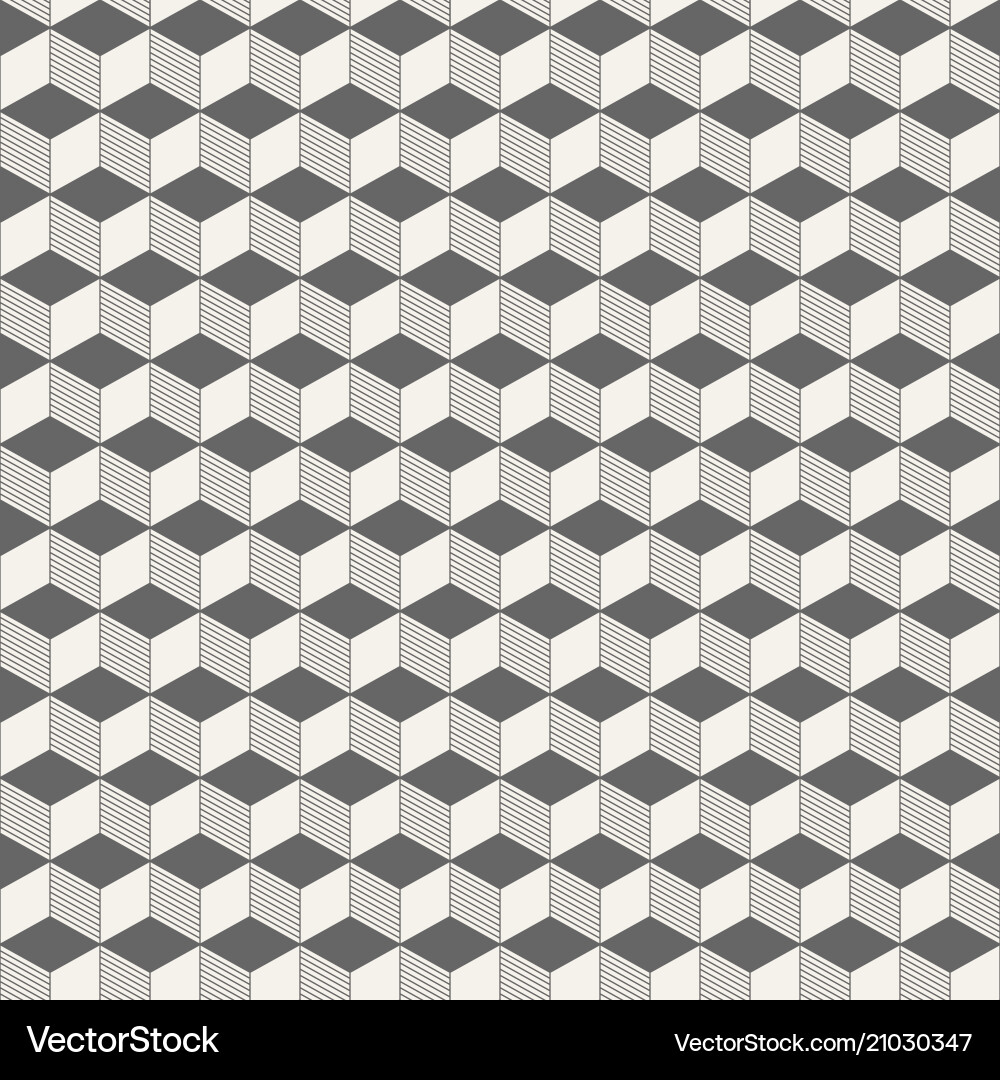 Isometric Cube Pattern vector image