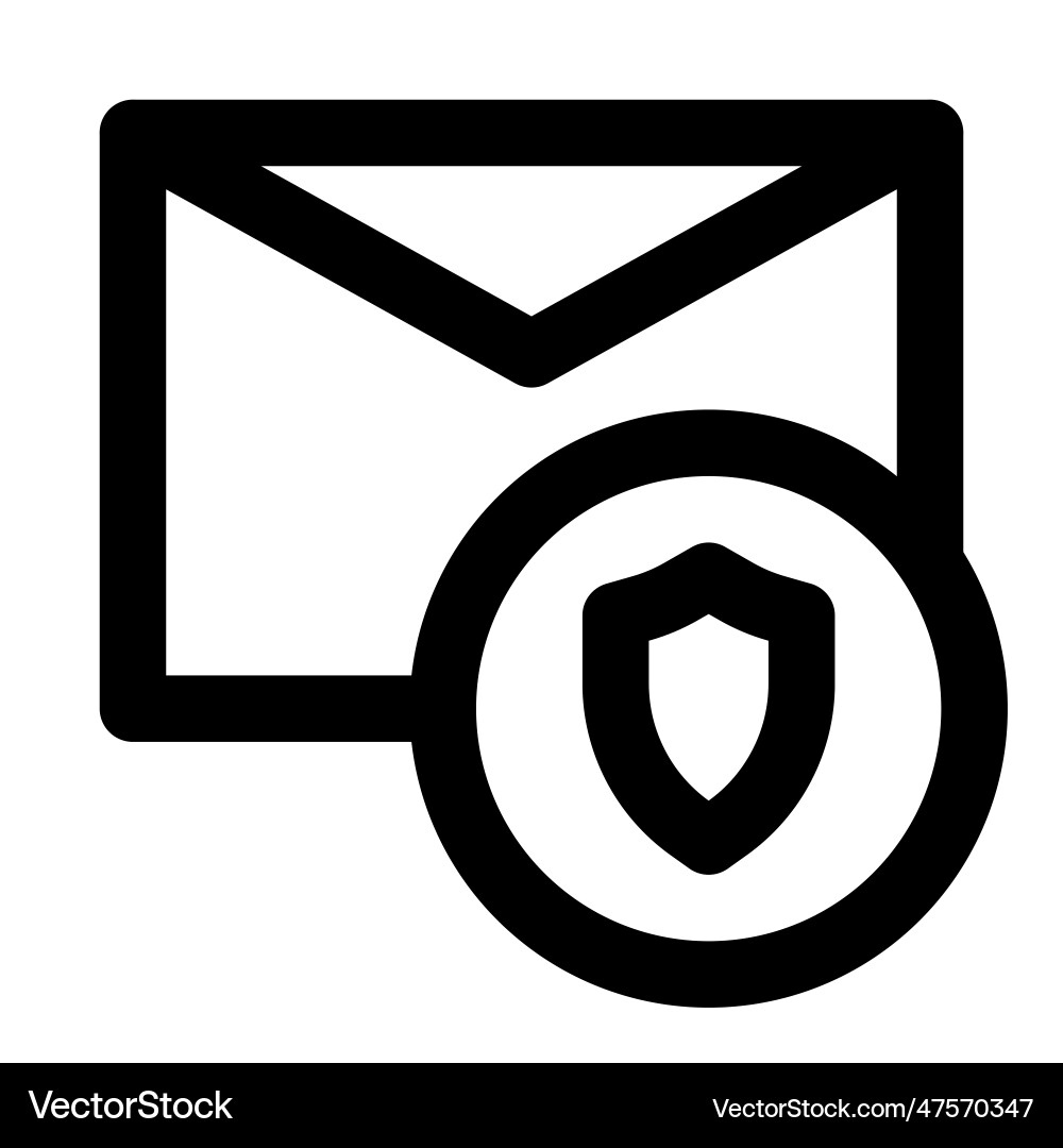 Message has been encrypted for privacy vector image