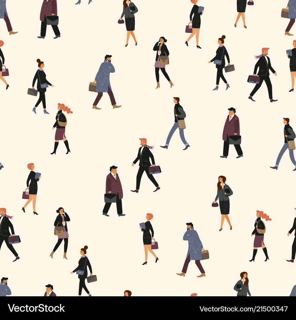Office Return Pattern vector image